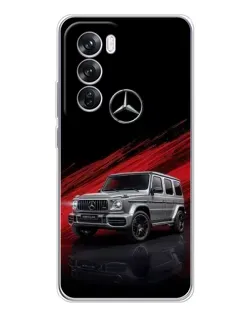 Чехол для OPPO Reno 12 Pro с картинкой «Mercedes G-Class красный»