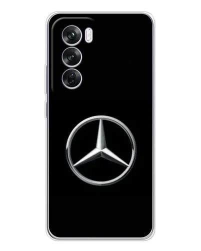 Чехол для OPPO Reno 12 Pro с картинкой «Mercedes классический лого»