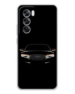 Чохол для OPPO Reno 12 Pro з картинкою «Audi — нічний контур» Чохол для OPPO Reno 12 Pro з картинкою «Audi — нічний контур»