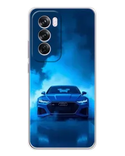 Чохол для OPPO Reno 12 Pro з картинкою «Audi — блакитна енергія» Чохол для OPPO Reno 12 Pro з картинкою «Audi — блакитна енергія»