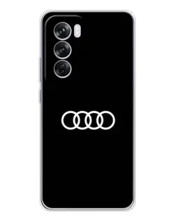 Чохол для OPPO Reno 12 Pro з картинкою «Audi White Logo» Чохол для OPPO Reno 12 Pro з картинкою «Audi White Logo»