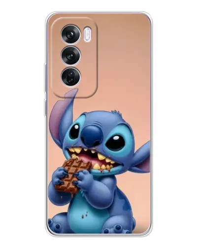 Чехол для OPPO Reno 12 Pro с картинкой «Стич ест шоколад» Чехол для OPPO Reno 12 Pro с картинкой «Стич ест шоколад»