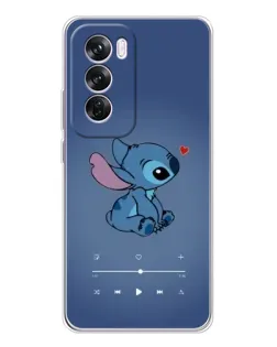 Чехол для OPPO Reno 12 Pro с картинкой «Музыкальный Stitch»