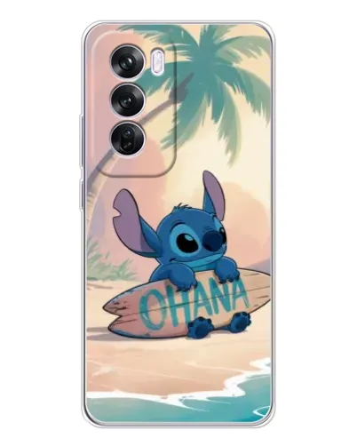 Чехол для OPPO Reno 12 Pro с картинкой «Стич на серфе» Чехол для OPPO Reno 12 Pro с картинкой «Стич на серфе»