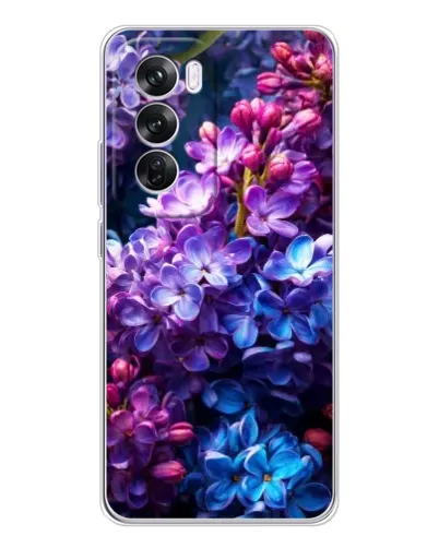 Чехол для OPPO Reno 12 Pro с картинкой «Сиреневый цвет»