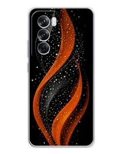 Чехол для OPPO Reno 12 Pro с картинкой «Огненная звездная волна»