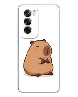 Чехол для OPPO Reno 12 Pro с картинкой «Толстенькая капибара»