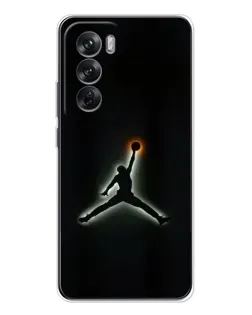 Чехол для OPPO Reno 12 с картинкой «Jordan Gradient Logo»