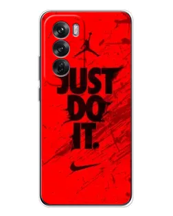 Чехол для OPPO Reno 12 с картинкой «Nike Just Do It»