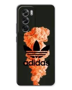 Чохол для OPPO Reno 12 з картинкою «Помаранчевий дим Adidas» Чохол для OPPO Reno 12 з картинкою «Помаранчевий дим Adidas»