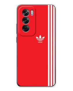Чохол для OPPO Reno 12 з картинкою «Червоний мінімалізм Adidas» Чохол для OPPO Reno 12 з картинкою «Червоний мінімалізм Adidas»