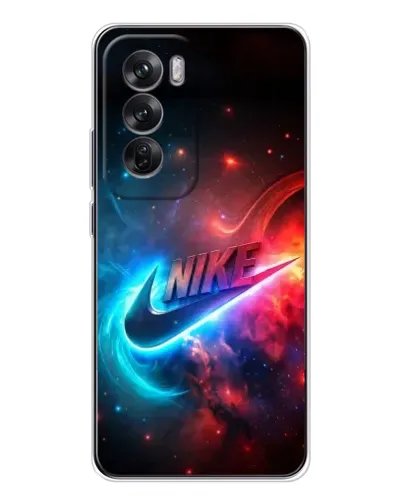 Чехол для OPPO Reno 12 с картинкой «Огненный логотип Nike» Чехол для OPPO Reno 12 с картинкой «Огненный логотип Nike»