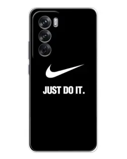 Чехол для OPPO Reno 12 с картинкой «Классический принт Nike» Чехол для OPPO Reno 12 с картинкой «Классический принт Nike»