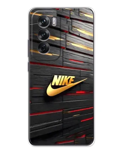 Чехол для OPPO Reno 12 с картинкой «Золотой Nike на металле» Чехол для OPPO Reno 12 с картинкой «Золотой Nike на металле»