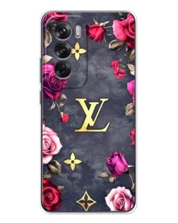 Чехол для OPPO Reno 12 с картинкой «Цветочный Louis Vuitton»