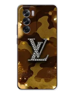 Чехол для OPPO Reno 12 с картинкой «Камуфляжный Louis Vuitton»