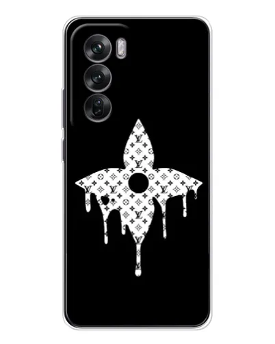 Чехол для OPPO Reno 12 с картинкой «Цветочная монограмма» Чехол для OPPO Reno 12 с картинкой «Цветочная монограмма»