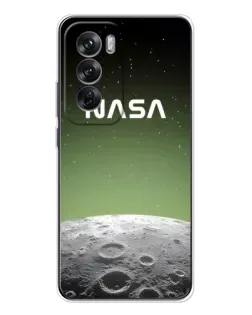 Чехол для OPPO Reno 12 с картинкой «NASA — лунный градиент»