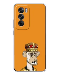 Чохол для OPPO Reno 12 з картинкою «Золота мавпа Bored Ape»