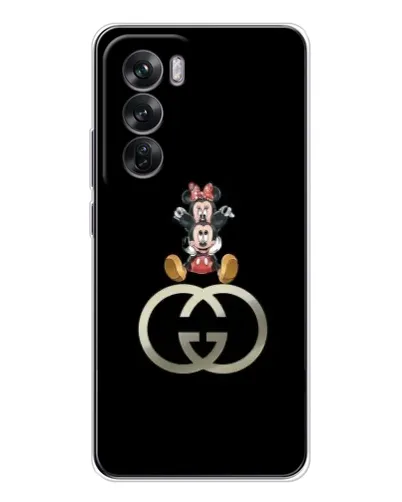 Чехол для OPPO Reno 12 с картинкой «Минни Маус на лого» Чехол для OPPO Reno 12 с картинкой «Минни Маус на лого»