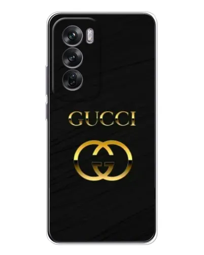 Чехол для OPPO Reno 12 с картинкой «Золотой логотип Gucci» Чехол для OPPO Reno 12 с картинкой «Золотой логотип Gucci»