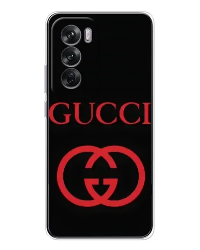 Чехол для OPPO Reno 12 с картинкой «Gucci — красный логотип» Чехол для OPPO Reno 12 с картинкой «Gucci — красный логотип»