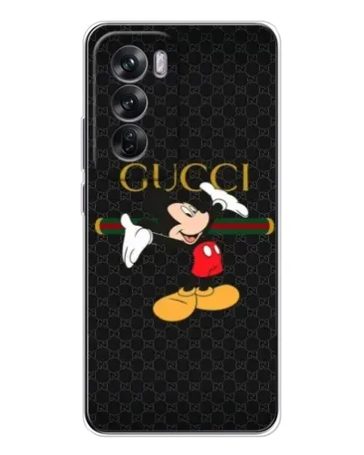 Чехол для OPPO Reno 12 с картинкой «Микки Маус Gucci» Чехол для OPPO Reno 12 с картинкой «Микки Маус Gucci»