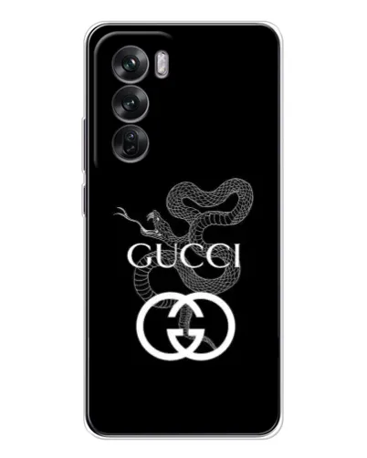 Чехол для OPPO Reno 12 с картинкой «Gucci — серебряная змея» Чехол для OPPO Reno 12 с картинкой «Gucci — серебряная змея»