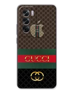 Чехол для OPPO Reno 12 с картинкой «Gucci — брендированный десерт»