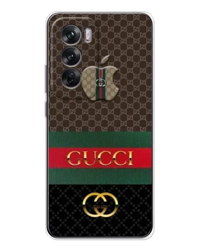 Чехол для OPPO Reno 12 с картинкой «Gucci — брендированный десерт» Чехол для OPPO Reno 12 с картинкой «Gucci — брендированный десерт»