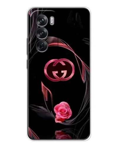 Чехол для OPPO Reno 12 с картинкой «Gucci — неоновая роза» Чехол для OPPO Reno 12 с картинкой «Gucci — неоновая роза»