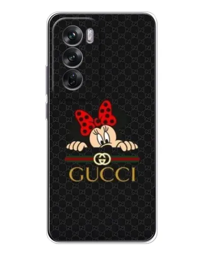 Чехол для OPPO Reno 12 с картинкой «Минни Маус Gucci — черный» Чехол для OPPO Reno 12 с картинкой «Минни Маус Gucci — черный»