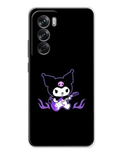 Чехол для OPPO Reno 12 с картинкой «Электрическая Kuromi» Чехол для OPPO Reno 12 с картинкой «Электрическая Kuromi»