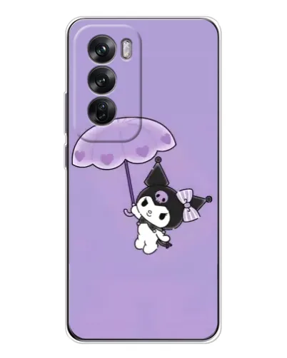 Чехол для OPPO Reno 12 с картинкой «Kuromi с зонтиком» Чехол для OPPO Reno 12 с картинкой «Kuromi с зонтиком»
