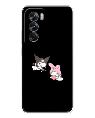 Чехол для OPPO Reno 12 с картинкой «My Melody и Kuromi» Чехол для OPPO Reno 12 с картинкой «My Melody и Kuromi»