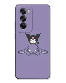 Чехол для OPPO Reno 12 с картинкой «Kuromi на лиловом фоне» Чехол для OPPO Reno 12 с картинкой «Kuromi на лиловом фоне»