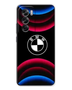 Чехол для OPPO Reno 12 с картинкой «Логотип BMW и неоновые дуги» Чехол для OPPO Reno 12 с картинкой «Логотип BMW и неоновые дуги»