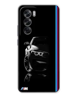 Чехол для OPPO Reno 12 с картинкой «Силуэт BMW в темноте» Чехол для OPPO Reno 12 с картинкой «Силуэт BMW в темноте»
