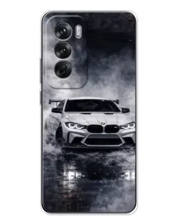 Чехол для OPPO Reno 12 с картинкой «BMW сквозь туман» Чехол для OPPO Reno 12 с картинкой «BMW сквозь туман»