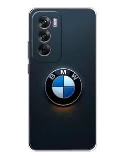 Чехол для OPPO Reno 12 с картинкой «Логотип BMW — минимализм» Чехол для OPPO Reno 12 с картинкой «Логотип BMW — минимализм»