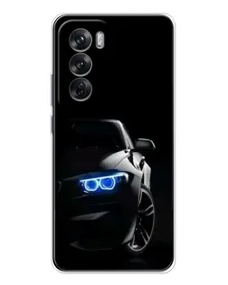 Чехол для OPPO Reno 12 с картинкой «BMW — ночной взгляд» Чехол для OPPO Reno 12 с картинкой «BMW — ночной взгляд»
