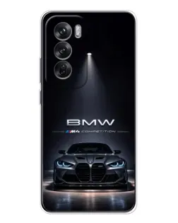 Чехол для OPPO Reno 12 с картинкой «BMW сквозь ночной город» Чехол для OPPO Reno 12 с картинкой «BMW сквозь ночной город»
