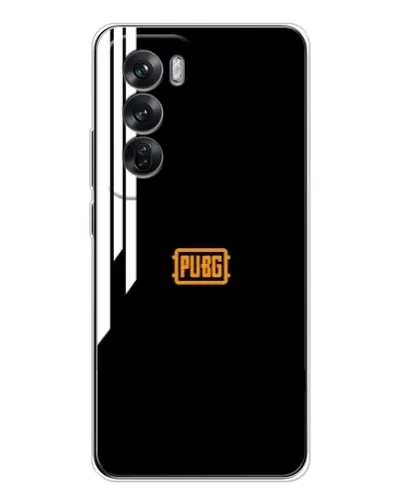 Чехол для OPPO Reno 12 с картинкой «PUBG — вертикальные линии»