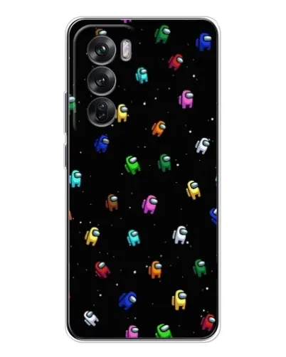 Чехол для OPPO Reno 12 с картинкой «Экипаж Among Us» Чехол для OPPO Reno 12 с картинкой «Экипаж Among Us»
