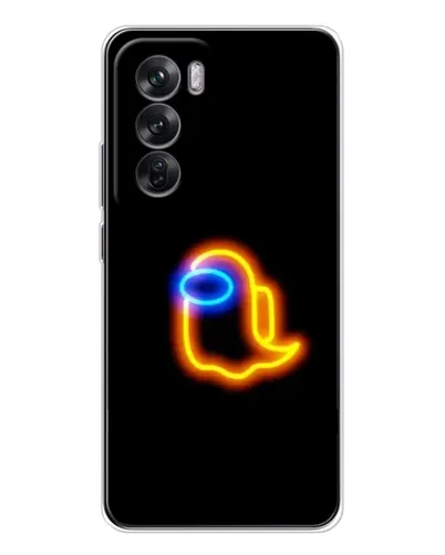Чехол для OPPO Reno 12 с картинкой «Among Us неоновое сияние» Чехол для OPPO Reno 12 с картинкой «Among Us неоновое сияние»