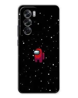 Чехол для OPPO Reno 12 с картинкой «Красный Among Us» Чехол для OPPO Reno 12 с картинкой «Красный Among Us»