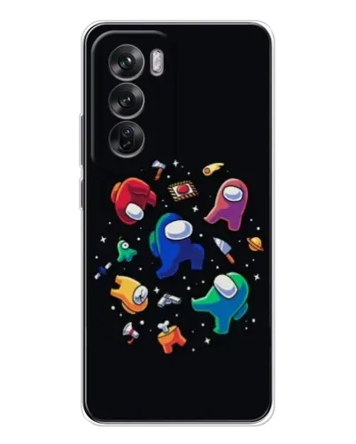 Чехол для OPPO Reno 12 с картинкой «Among Us космос» Чехол для OPPO Reno 12 с картинкой «Among Us космос»