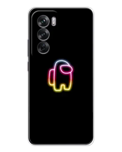 Чехол для OPPO Reno 12 с картинкой «Among Us градиент» Чехол для OPPO Reno 12 с картинкой «Among Us градиент»