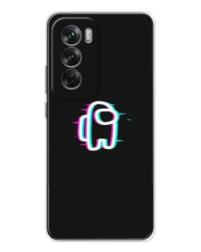 Чехол для OPPO Reno 12 с картинкой «Among Us неон» Чехол для OPPO Reno 12 с картинкой «Among Us неон»