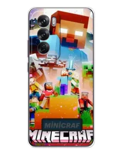 Чехол для OPPO Reno 12 с картинкой «Minecraft герои игры» Чехол для OPPO Reno 12 с картинкой «Minecraft герои игры»
